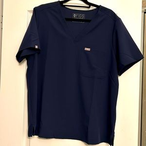 Figs Navy Blue Catarina Top